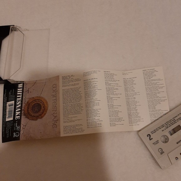 Whitesnake Self-Titled Cassette Tape 1987 Geffen Records Metal Hard Rock READ - Picture 8 of 8